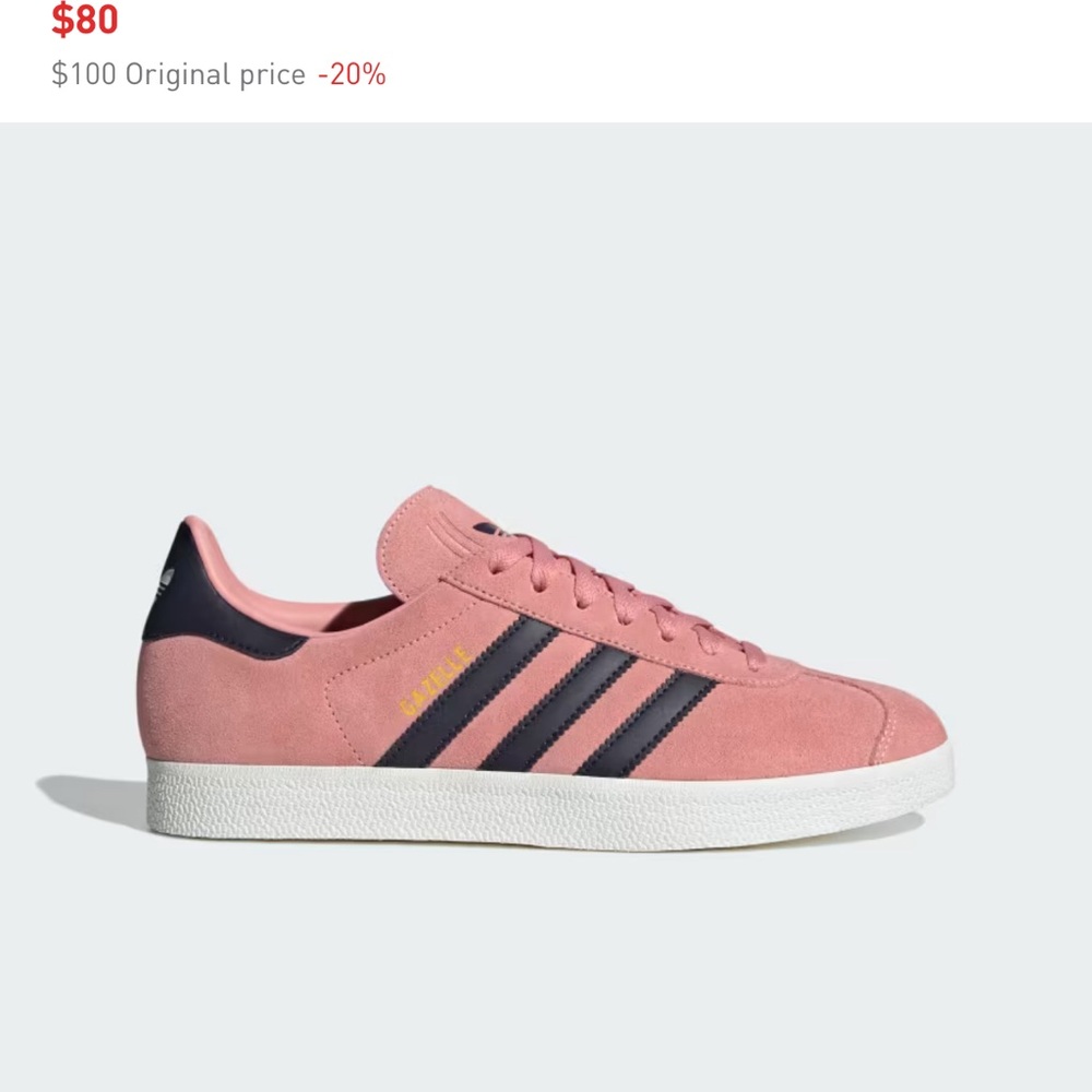 Adidas Gazelle Glow Pink Aurora Black Suede Sneakers NWT Men's 10/ Women's 11.5 - Picture 5 of 7